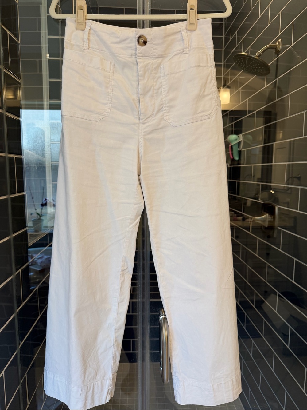 Maeve Anthropologie Colette Wide-Leg Cotton Pants
